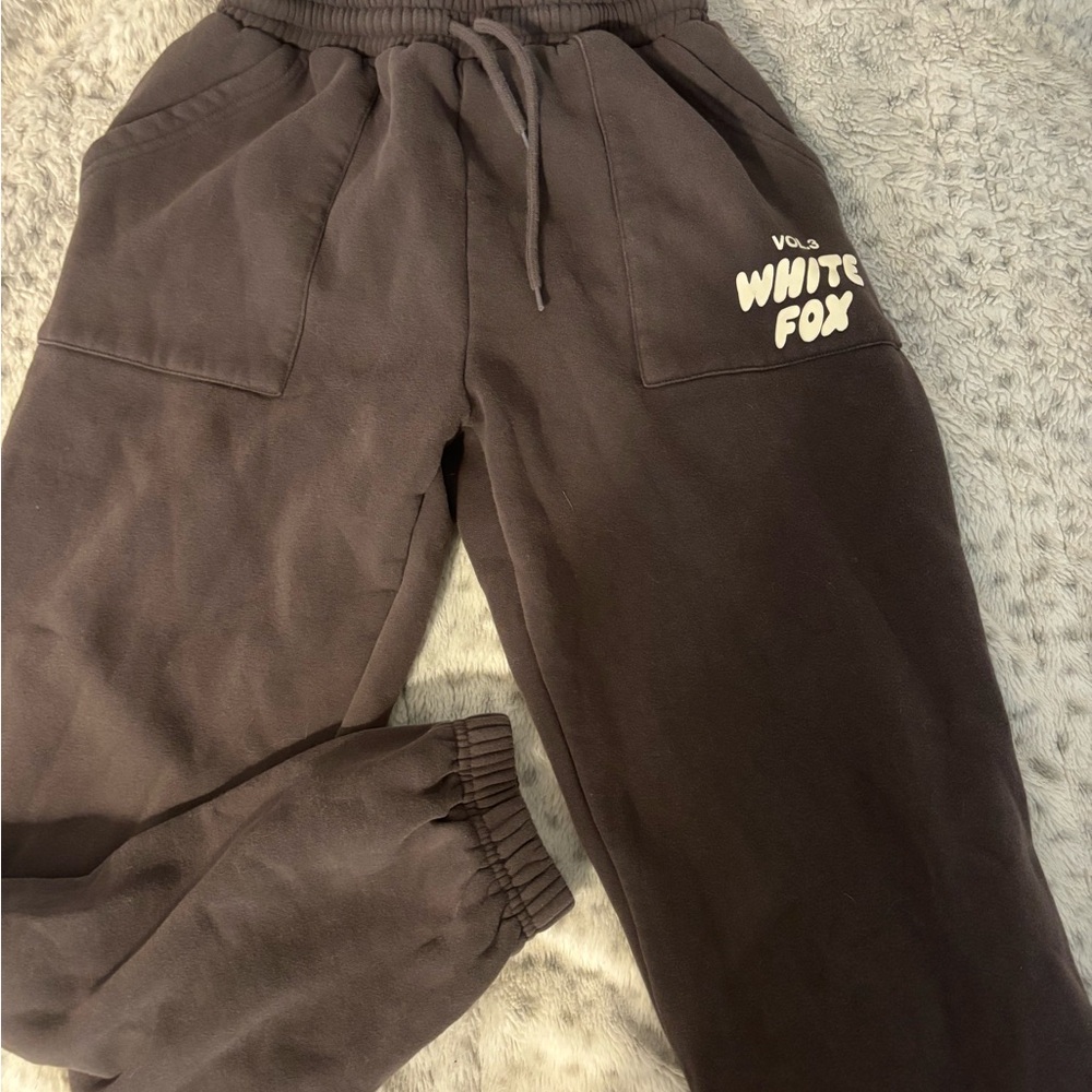 White Fox Boutique Dark Gray Straight Leg Pants